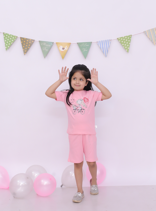 My Valentine Pink Short Set