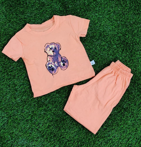 Peach Orange Teddy Bear Outfit